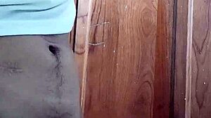 Young guy takes out his cock and masturbates richly!