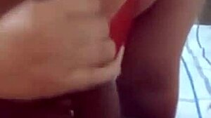 Naughty housewife confesses, husband listens with hand on cock 😏