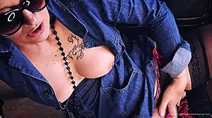 Watch the horny housewife moan as she fingers her pussy!