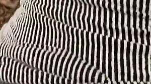 we got caught in the forest as she begged passionately