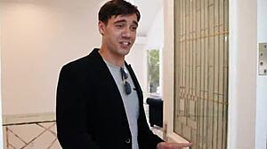 Young Guy Reverse Gangbang By Five Huge Boobs Blonde Milfs