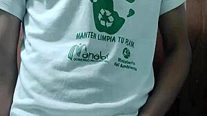 Young guy takes out his cock and masturbates richly!