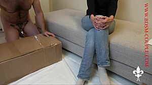 this femdom assfucking with cage and machine is so intense 😈