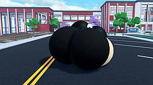 My thicc avatar shakes big ass and tits dancing for you