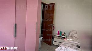 Married woman masturbates watching her own sex video