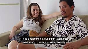 martina teases her father's friend with shameless sexy moves