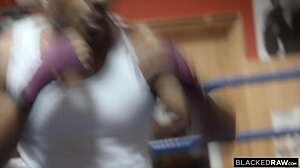 Naughty Gym Hottie Lisa Belys Gets BBC Workout With Muff Diving And Missionary!