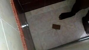 Horny Girlfriend And Friend Use Toys In Bathroom Shower Spy Scene