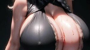 look at this ai model girl with huge tits!