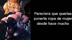 Bowsette Gives Jerk Off Instructions With Cum Eating