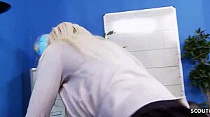 big tits milf secretary seduces stranger for quick office fuck passionately