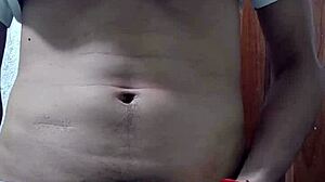 Young guy takes out his cock and masturbates richly!