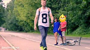 hidden cam caught jeny stripping in public? voyeur's dream!