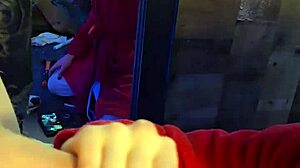 Milf kneels for intense performance ending in climax