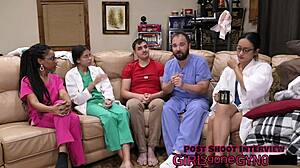 aria nicole, spread your shaved pussy for doctor tampa's catheter?