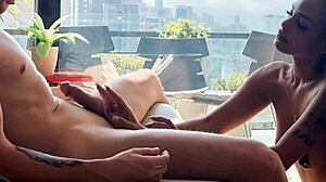 Real Amateur Thick Latina MILF On Casting Couch, Getting FUCKED By Black Guy With Huge Cock.