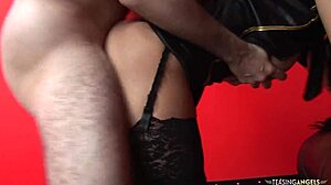 Horny dude makes two babes happy by drilling their butts