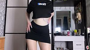 Horny Babe Rips Pantyhose For Pov Dick Riding