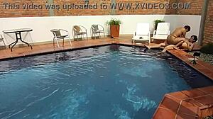 On vacation, am I doing naughty things with my step-nephew at the pool?