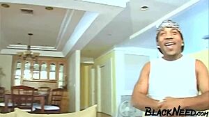 Asian college student takes BIG BLACK COCK