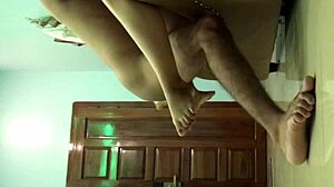 best friend's wife gets wild doggy pounding on the floor with me