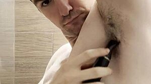 Behind The Scenes: Trimming Sweaty Hairy Armpits After Gym for Photoshoot