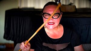 Dominatrix mistress april - ebony female slave rose part 4