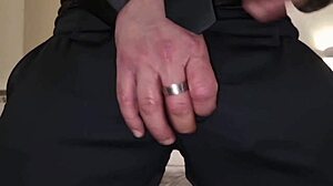 Italian Masseuse Spits and Cums on Huge Cock