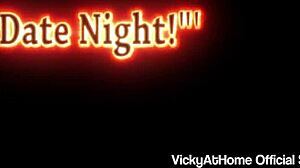 Busty vicky vette in lingerie dildo fucking herself to orgasm