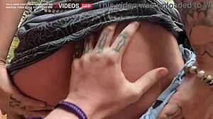 Caught riding in public waterfall sex adventure