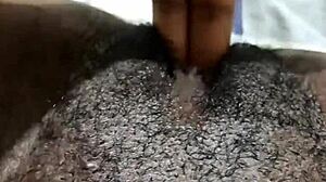 i get assfucked and creampied in homemade ebony anal play