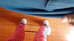 The Pretty Neighbor Does Exercises In The Common Area And I Offer Money To Fuck Her With That Great Ass She Has