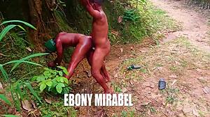 latina bbw bent over for monster cock blowjob in public outdoor quickie reality