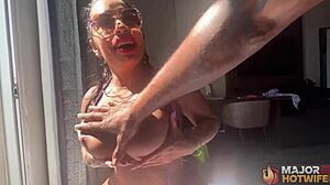 Busty Milf Monica Santhiago Takes Rome Major's Monster Cock Anal