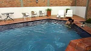 On vacation, am I doing naughty things with my step-nephew at the pool?