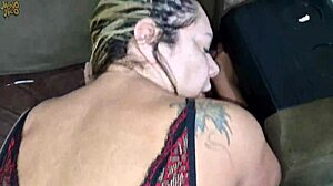 Hot mature stepmom gets big pussy filled with stepson's sperm