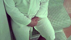 cheating wife fucks stranger in public sauna