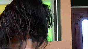 Lorena Sanchez Boldly Spreads Her Shaved Anus in Intense Solo Sex Session