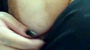 Pornstar angel lima masturbates with anal plug in public shop