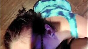 shy white slut wife rides and sucks big black cock bareback