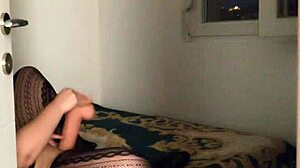 i caught her naked moaning while masturbating her wet tight pussy with a huge monster dildo until orgasm