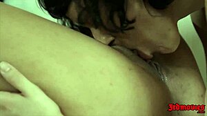 olive glass and julie kay engage in lesbian muff diving at 60fps