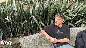 Jade Mercury teases stranger near subway for filmed fuck?