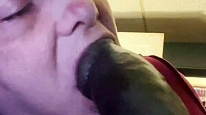 Midget Licks Balls and Gives Sloppy Blowjob to Big Black Cock