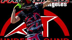 Ride with us in shaved gangbang threesome