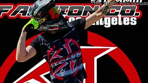 Ride with us in shaved gangbang threesome