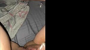 Late night pussy play with petite teen reaching intense orgasm.