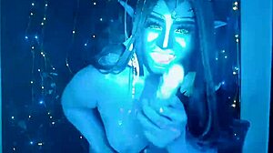 She lives for avatar dancing on webcam