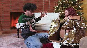 Titjob and Deep Throat as Xmas Gift for Lucky Rico