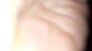 Masked boy enjoying pleasurable handjob session